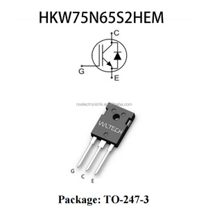 Tube IGBT stable haute performance 650V 75A, composant de puissance pour onduleur photovoltaïque et armoire de commande de moteur HKW75N65S2HEM_V1.4_EN - Product Image 1