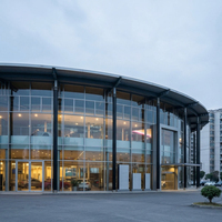 Estructura de Acero de Gran Envergadura para Centro Comercial, Edificio de Oficinas Prefabricado, Sala de Exposiciones de Autos 4S