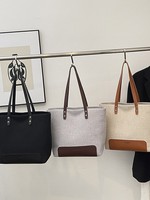 Sac fourre-tout en toile personnalisé, grande capacité, sac à bandoulière pour femmes, sac de shopping réutilisable avec logo