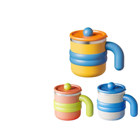 Nouvelle tasse cylindrique en acier inoxydable 304, style mignon, avec couvercle, design élégant, pour étudiants, grande capacité, bouteille d'eau parfaite