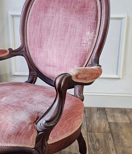 Chaise de salle à manger en bois véritable de style pastoral français, <span class=keywords><strong>fauteuil</strong></span> américain, rétro, ancien, chambre à coucher, chaise de toilette de princesse - Product Image 3