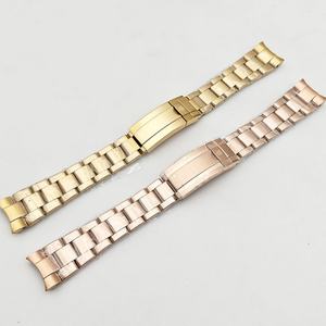 Bracelet de montre en acier de 20 mm, accessoires de modification de montre pour homme, boucle déployante, bracelet de montre en acier inoxydable 316L - Product Image 1