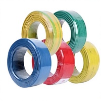 Câble électrique monoconducteur en cuivre PVC pour câblage domestique, multibrins BVR 1,5 mm² 2,5 mm² 4 mm² 6 mm² 10 mm² 450/750V IP54 0-70°C pour la construction