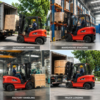 Chariot élévateur diesel robuste de 3 tonnes à livraison rapide, hauteur de levage 4m 5m 6m, faible consommation de carburant, équipement d'entrepôt, chariot élévateur électrique