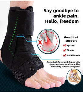 Estabilizador de Tobillo con Cordones, Soporte Ortopédico para Esguinces, Tendinitis Peronea, Recuperación de Lesiones Deportivas, Poliéster - Product Image 3