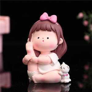 Ornements de bureau amusants et créatifs en forme de petite sœur sportive de <span class=keywords><strong>yoga</strong></span>, style dessin animé Moe, vente en gros - Product Image 3