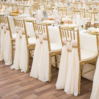 Chaise de Mariage Chiavari Empilable en Acrylique et Métal pour Fêtes avec Coussin – Vente en Gros Usine