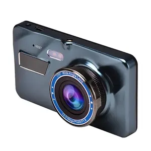 デュアルレンズカーダッシュカム1080PナイトビジョンカーDVRカメラ4インチIPSGセンサービデオレコーダー (多言語)