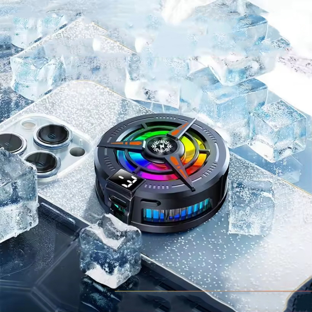 TL07 Magnetic Fan for Phone Ice Cooling Universal Rechargeable Mobile Phone Cooler Long Lasting Stronger Cooling Air Cooling Fan