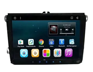 Pemutar DVD Mobil Android Layar Sentuh 9 ", Pemutar MP5 GPS Radio Mobil WIFI dengan Layar Sentuh untuk Volkswagen