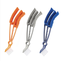 Brosse de nettoyage pour fentes en plastique, outil détachable et lavable pour l'élimination de la poussière des sorties de climatiseur, brosse domestique pour espaces étroits