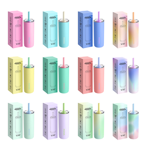 Botella de Agua de Acero Inoxidable de Doble Pared de 20 oz/600 ml, Libre de BPA, con Logotipo Personalizado, Tapa con Boquilla y Pajita, para Oficina y Actividades al Aire Libre - Product Image 6