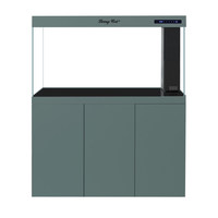 Pompes à eau pour aquarium rectangulaire en métal de 100-250L, avec couvercle rabattable en verre ultra-transparent et écologique, idéales pour chambre à coucher, dortoir, salon