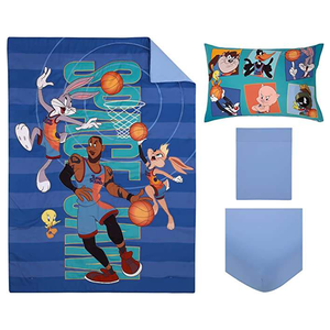 Phim hoạt hình in 4 mảnh không thấm nước hai mặt gối Quilt trang bị tấm Toddler <span class=keywords><strong>bedding</strong></span> <span class=keywords><strong>Set</strong></span> - Product Image 2