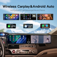 ZWNAV Pantalla LCD Dual de 12.3 Pulgadas para Honda Civic 2006-2011, Reproductor Multimedia con Reproductor de CD, Conexión USB, Navegación GPS