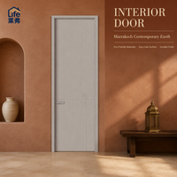 Portes Intérieures Modernes en Bois Minimalistes Sans Peinture avec Cadre pour Maison et Villa – Approvisionnement Direct Usine