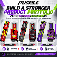 PUSKILL Mémoire RAM DDR4 16 Go à faible latence 3200 MHz PC4 UDIMM 288 broches pour la construction et la mise à niveau des stations de travail PC