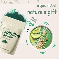 Poudre de Spiruline Biologique Extrait de Plantes Spiruline Bleue Biologique Riche en Protéine Vegan pour un Soutien Antioxydant et Immunitaire
