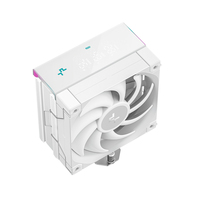DeepCool AK400 DIGITAL WH CPU Air Cooler for Intel LGA1700 1200 115X and AMD AM5 AM4 with Status Display White