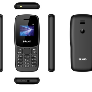 Teléfonos Clásicos 2G con Botones, Pantalla de 1.44 Pulgadas, Modelo 106, Doble SIM, con Altavoz y Cámara Trasera, Excelente Teléfono - Product Image 2