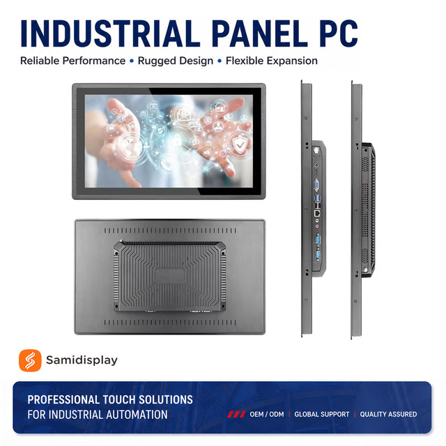 17 Inch Win10 Linux IP65 IP66 Waterproof Fanless Embedded Capacitive Touch Screen Industrial All In One Panel PC