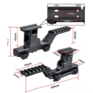 Nhóm loại Hy kép quang phạm vi 6 khe cắm gắn kết cho T1 T2 phản xạ <span class=keywords><strong>Sight</strong></span> & laser Combo Red Dot Riser điểm tham quan nâng cao cơ sở - Product Image 3