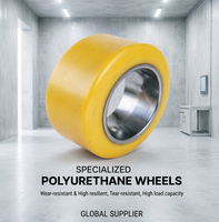 Roue à roulement à pression en polyuréthane solide (PU) durable NICHIYU 235x120x145 mm PLD 10 15 20 30