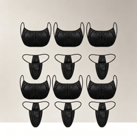 Ensemble soutien-gorge et culotte jetables en non-tissé pour salon de beauté, doux, respirant, respectueux de la peau, pour bronzage, spa, voyage, hôtel