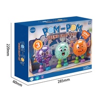 Set de Manualidades DIY para Crear un Tablero de Historias de Exploración Espacial con Temática de Astronautas, Planetas y Cohetes, con Pompones para Hacer Muñecas, para Aula o Preescolar