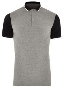 <b>Men's</b> <b>Striped</b> Short Sleeve Stand Collar Preppy Style Plain Dyed Anti-Shrink Casual for <b>T</b>-<b>Shirts</b> Bulk Jersey Fabric Regular Fit - Product Image 3