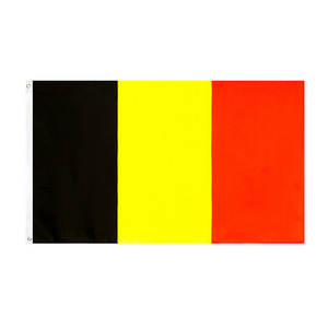 Alta calidad 100% poliéster 3x5ft Stock <span class=keywords><strong>bandera</strong></span> <span class=keywords><strong>belga</strong></span> Digital negro amarillo rojo Stock colores Bélgica <span class=keywords><strong>bandera</strong></span> para exteriores - Product Image 1