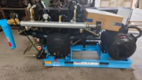 Kompresor Penguat Udara Bertekanan Tinggi untuk Pembuatan Botol PET 30-60 Bar 4-12 M³/mnt Pompa Penguat Gas Sekrup Berpendingin Udara