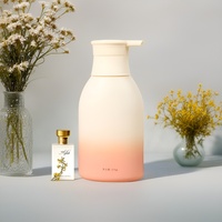 Emballage de luxe fantaisie en PET en forme de stylo 380 ml avec pompe à pression pour gel douche, désinfectant pour les mains, shampoing, après-shampoing, lotion, faux cils