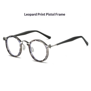 <span class=keywords><strong>Occhiali</strong></span> Retrò Vintage <span class=keywords><strong>con</strong></span> Montatura Solida Rotonda, <span class=keywords><strong>Lenti</strong></span> Anti Luce Blu, Montatura Completa Unisex, <span class=keywords><strong>con</strong></span> o Senza Prescrizione per Adulti - Product Image 6