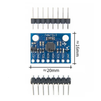 GY-521 MPU-6050 Sensor Gyro Analog 3-Axis Akselerometer 3-Axis Modul 6DOF Skema dengan Kode