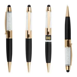 Memoria USB con Logotipo Personalizado, Bolígrafo Metálico con Punta Táctil y Bolígrafo con Cristal para Regalos Promocionales Empresariales al por Mayor - Product Image 6