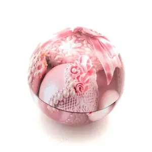 Christmas metal ball tin packaging promotional gifts