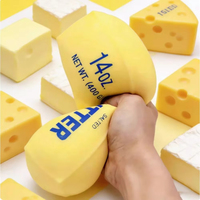 Jouet anti-stress en forme de bâton de beurre, bande de lait, souple, à rebond lent, amusant à presser pour enfants et adultes