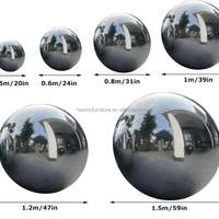 Grand ballon gonflable hermétique en PVC, design de luxe, couleurs personnalisées, boule miroir brillante, à suspendre ou à poser, pour événements de mariage