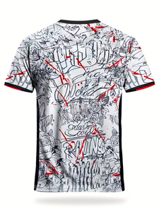 Maillots personnalisés de football brésilien, joueur <span class=keywords><strong>Jesus</strong></span>, short d'été, protection UV, séchage rapide, tissu polyester respirant 3D - Product Image 4