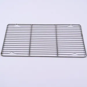 Non-stick Chrome Plated baking wire tray bbq wire mesh grid netting