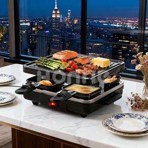 Table de barbecue Teppanyaki électrique à contrôle de température pour <span class=keywords><strong>4</strong></span> personnes, antiadhésive, pour fête, usage domestique et commercial - Product Image 5