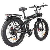 Bicicleta eléctrica plegable de 1000 vatios, bicicleta eléctrica gruesa, bicicleta eléctrica de montaña plegable, bicicleta eléctrica Eu Elektro Ridstar, MTB, suspensión completa, 26 pulgadas, 4,0