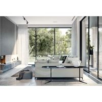Puertas Corredizas de Patio de Vidrio con Bisagras de Piso, Modernas y Elegantes, de Aleación de Aluminio