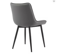 Chaise de salle à manger moderne de luxe en cuir Pu chaises de salle à manger haut de gamme pieds en métal chaise de salle à manger de cuisine