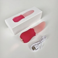 Realistischer Zungen-Vibrator für Brustwarzen, Brüste und Vagina, mit 10 vibrierenden Klitoris-Stimulatoren
