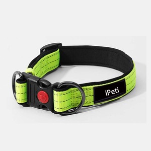Venta caliente ajustable doble anillo en D <span class=keywords><strong>Collar</strong></span> para mascotas hebilla de seguridad mejorada patrón Floral de nailon reflectante personalizado para perros - Product Image 6