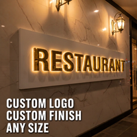 Enseigne LED rétroéclairée personnalisée, Letreiro LED en acrylique et métal, enseigne publicitaire extérieure pour magasin de vêtements