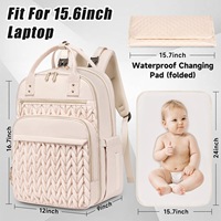 Nouveau sac à dos multifonctionnel pour femmes polyvalent et à la mode étanche pour sac de maman avec fonction de suspension de poussette