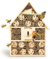 Abri en matériaux naturels pour insectes, abeilles, guêpes, papillons, insectes, maison en bois EUDR